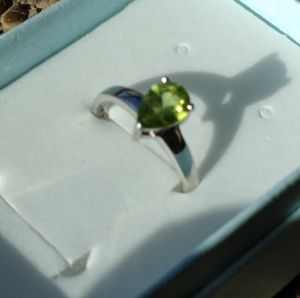 Sterling silver Peridot ring
